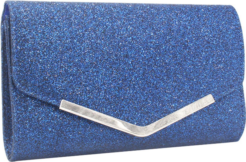 Blau Glänzende Umschlag Clutch Geldbörsen für Damen Abend Geldbörsen und Clutches für Hochzeiten