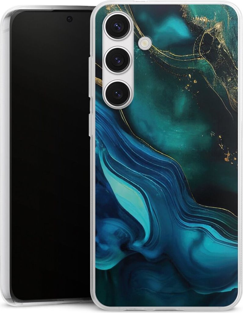 DeinDesign Handyhülle für Samsung Galaxy S24+ Silikon Hülle Case Smartphone Schutzhülle Art Farbverlauf Marmor