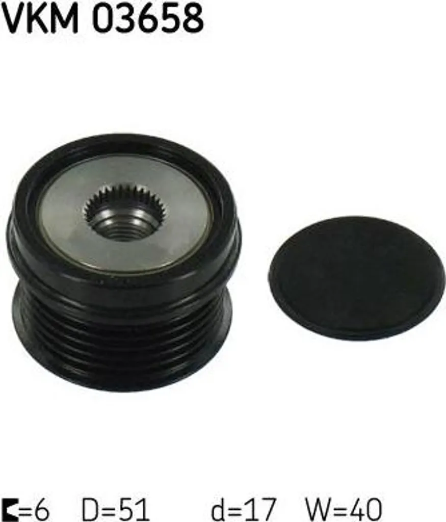 Poulie alternateur SKF VKM 03658 pour S60 S80 V40 V60 V70 OE AM5Q10A352AA