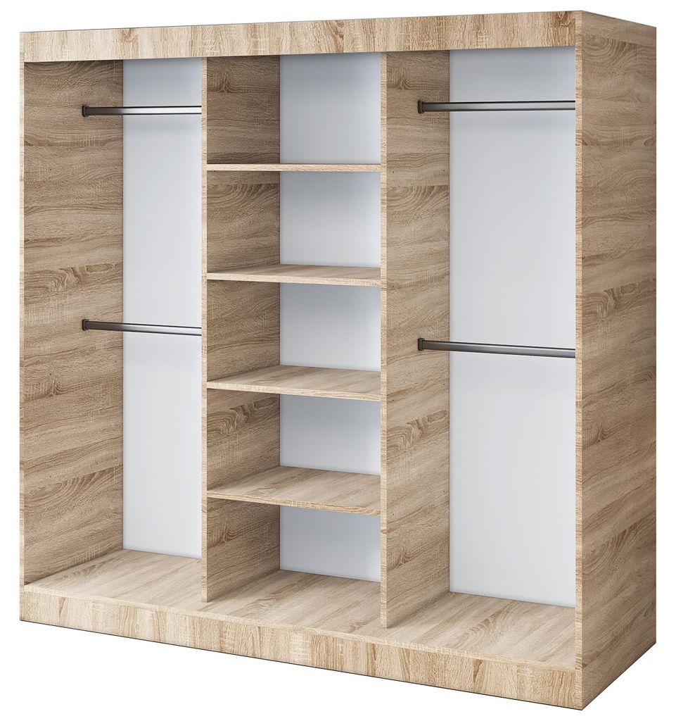 Otwarta Szafa– 200 x 200 cm – Dąb Sonoma– Szafa otwarta Zdjęcie produktu 