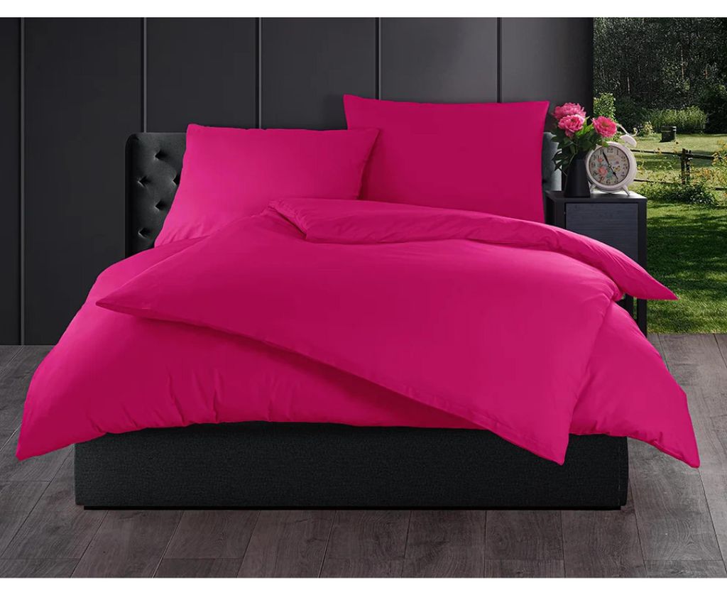 Bawełniana pościel Color Fuksja Zdjęcie produktu 