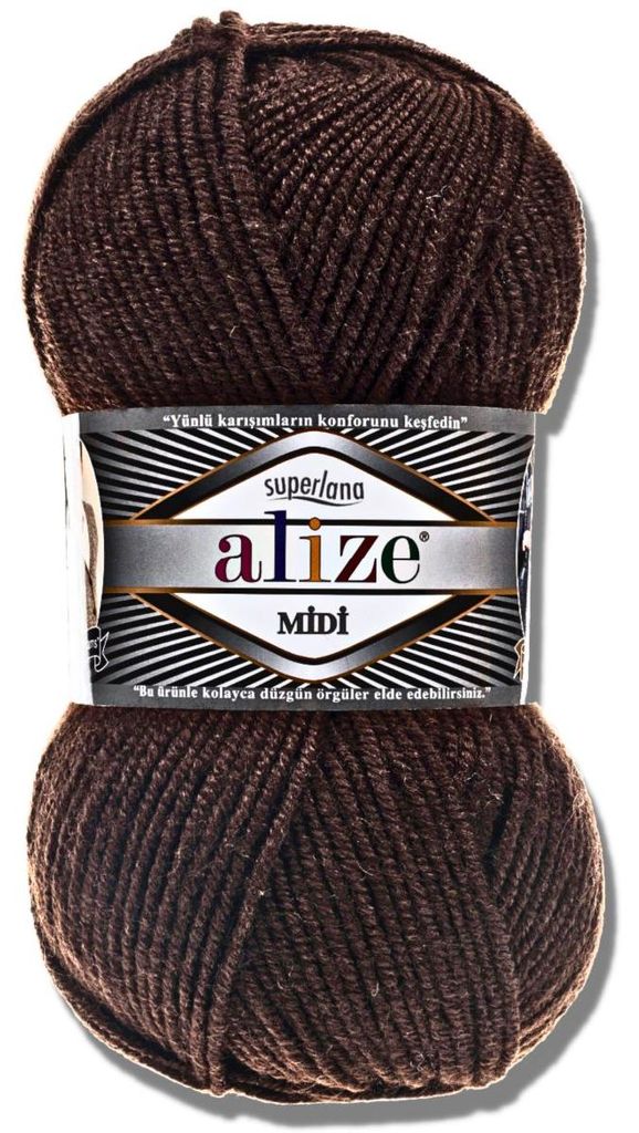 Alize 1x 100g Superlana Midi Wolle, Uni, Häkeln, Stricken (26)