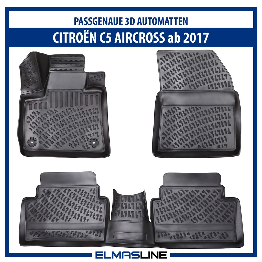 Passgenaue Gummimatten und Kofferraumwanne ein SET Citroen C3 Aircross ab 2017