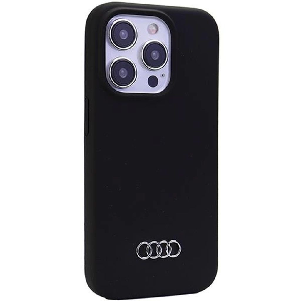 Audi Silicone Case Etui Obudowa Do IPhone 14 6.1" Czarny/black Hardcase