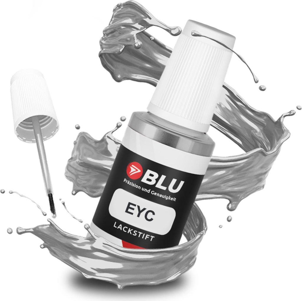 BLU Auto Lackstift Silber kompatibel für Peugeot EYC Gris Produktbild 