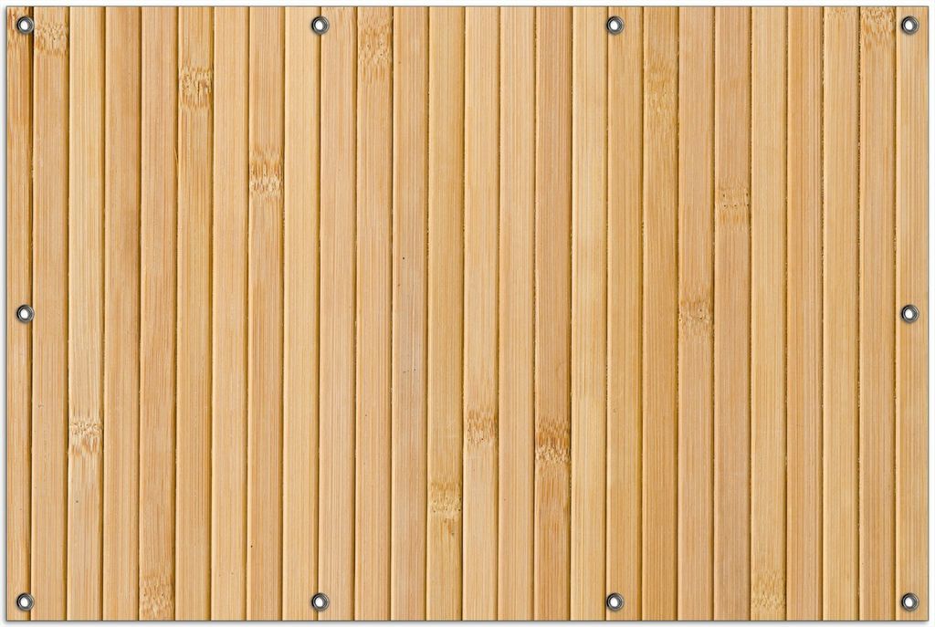 Wallario Outdoor-Poster für Garten oder Balkon, Motiv Holzpanele hell, in ca. 100 x 150 cm