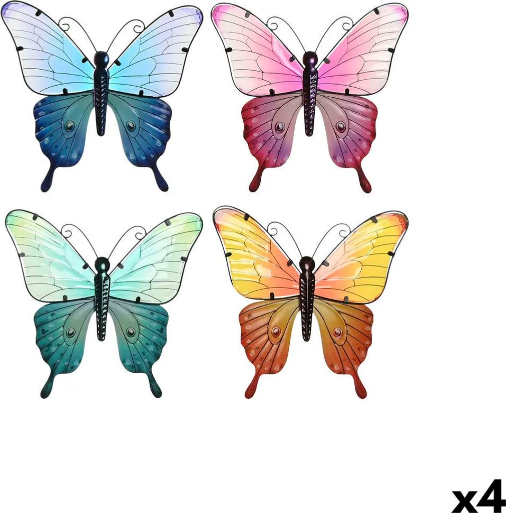 Décoration Murale Papillon 4 Pièces Home ESPRIT : Habillez vos Murs Nus