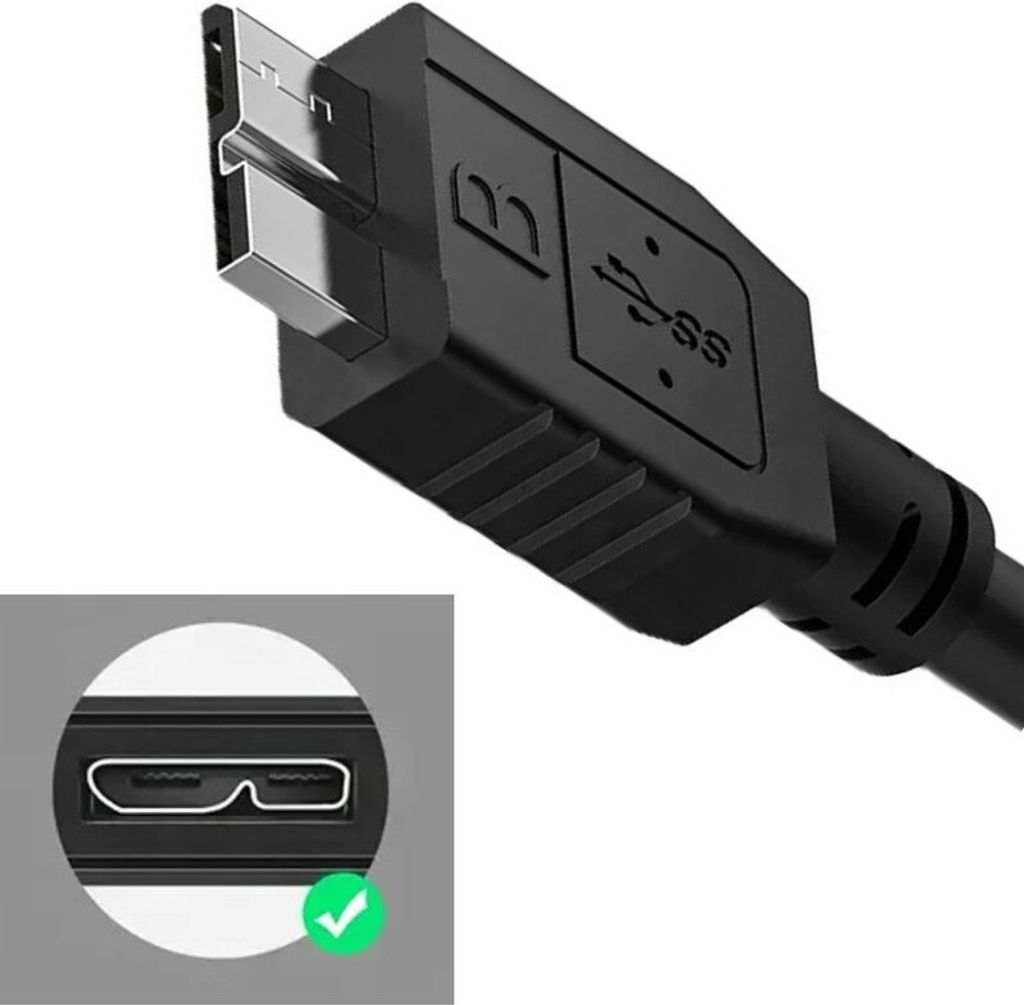 Super Speed USB 3.0 Kabel Adapterkabel Datenkabel kompatibel für Samsung SE/TSBS Tragbare Festplatte