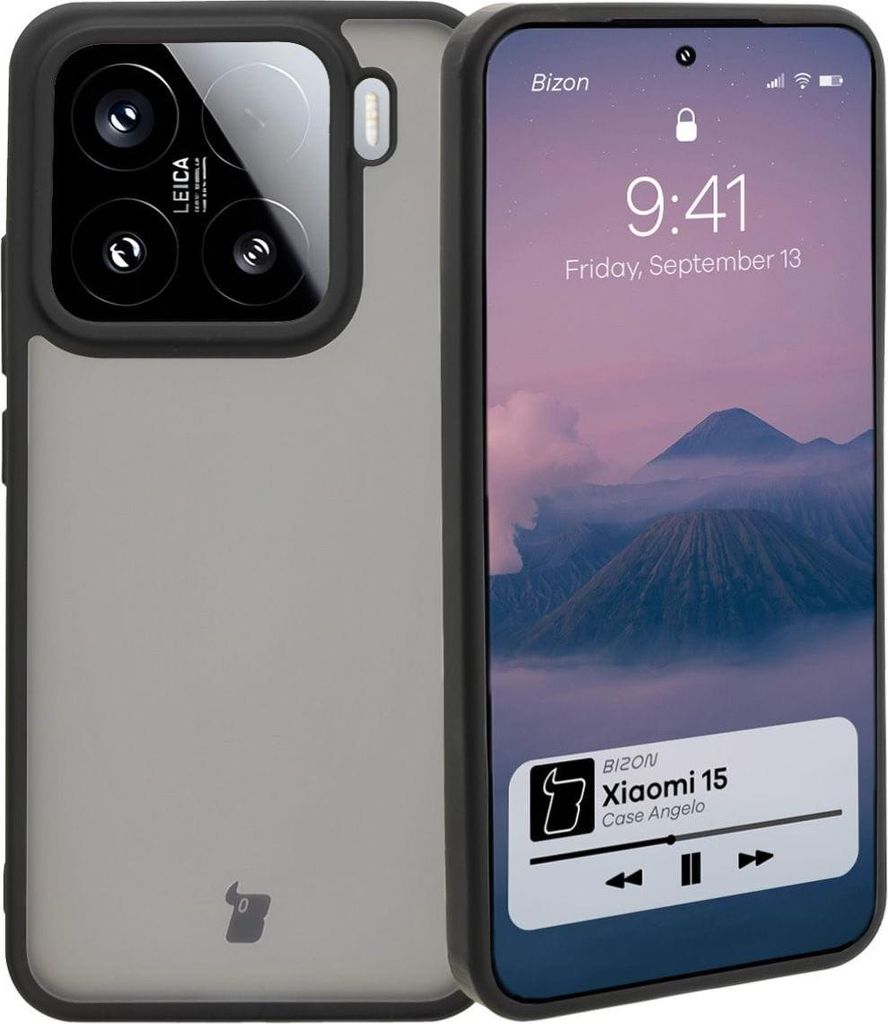 Mobiili tagakaas Bizon Xiaomi 15 Angelo Tinted, must