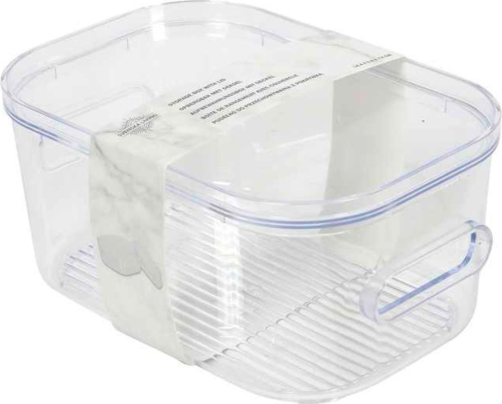 Aufbewahrungsbox - 14 x 7,5 cm - Transparent - Kunststoff - mit Deckel
