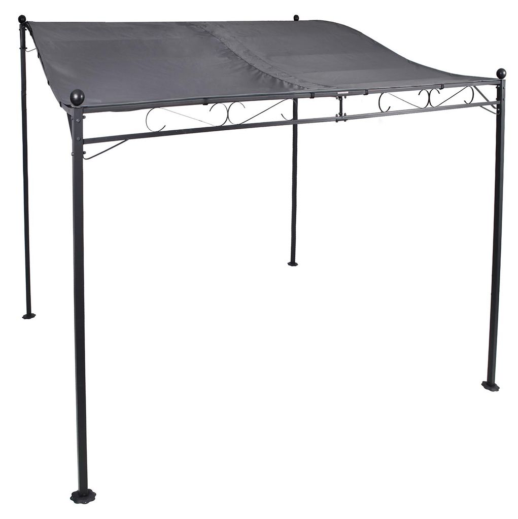Anbaupavillon 300x250cm Stahlgestell Dach beschichtet Produktbild 