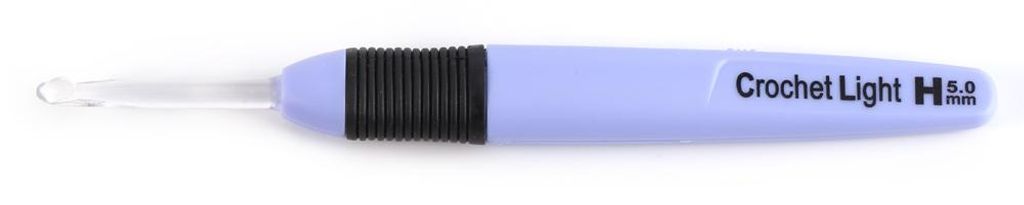 1 Stück LED-beleuchtete Häkelnadel, Stricknadeln, Web- und Nähzubehör (5,0 mm)