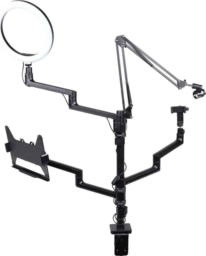 Libérez votre bureau avec ce support streaming 4 en 1 et perche micro