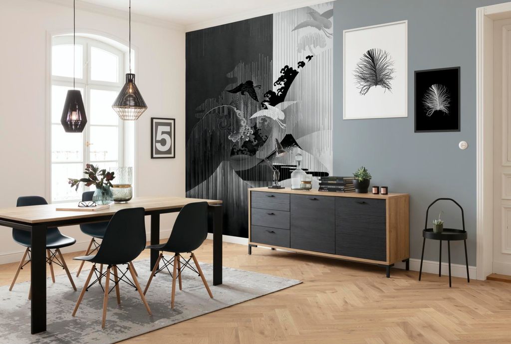 Komar Vlies Fototapete - Yin Yang - Größe: 200 x 280 cm (Breite x Höhe) - 4 Bahnen, Wohnzimmer, Schlafzimmer, Tapete