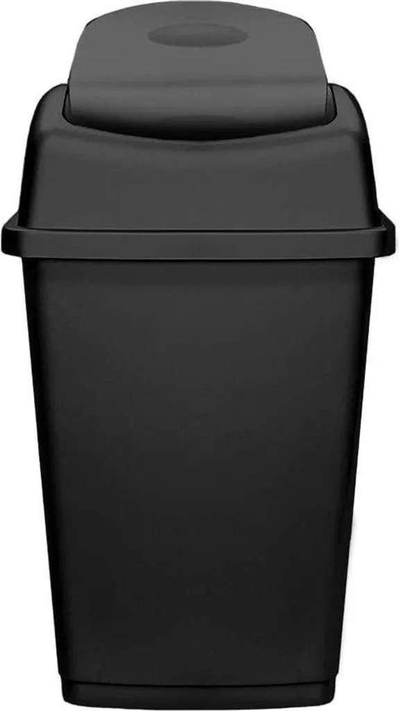 Rangement cuisine 50 litres : Boîte en tissu noir pour organiser l'espace