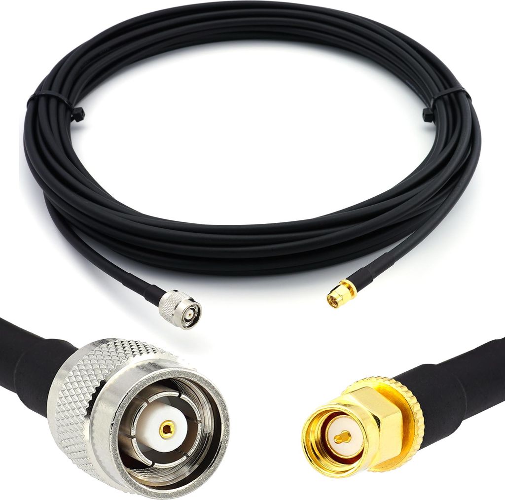 30cm RP-TNC Stecker auf SMA Stecker — HF-240 (LMR 240 Äquivalent) Verlängerung Antennenkabel — für WiFi RF Antenne GSM LTE 4G 5G 6G Router S...