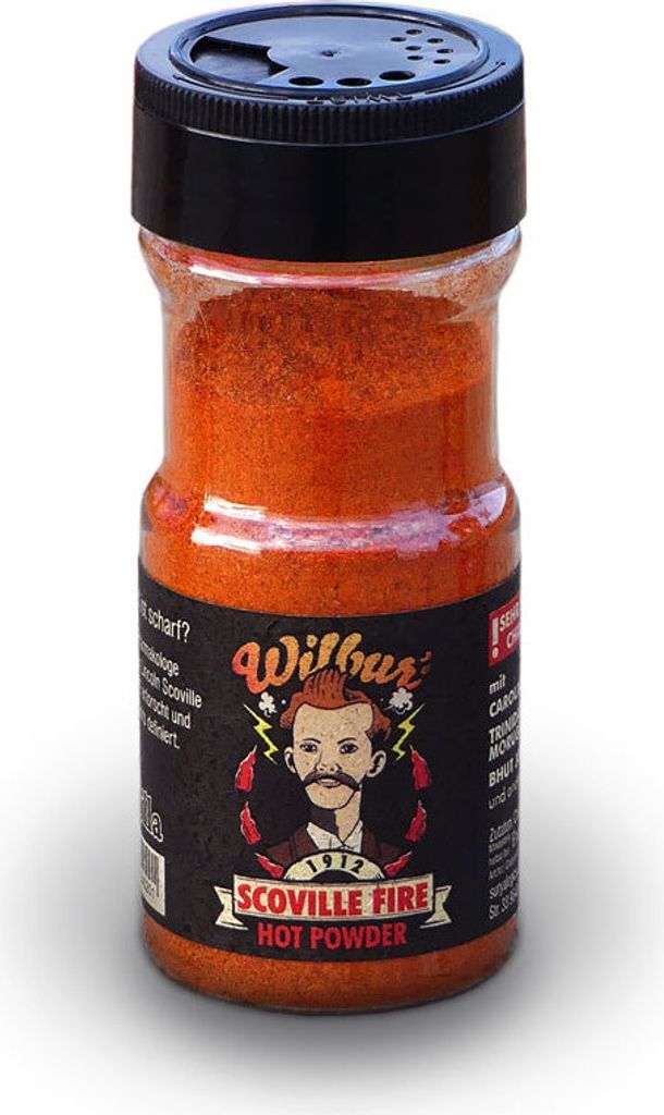 Wilburs SCOVILLE FIRE HotPowder im Shaker, 50g Produktbild 