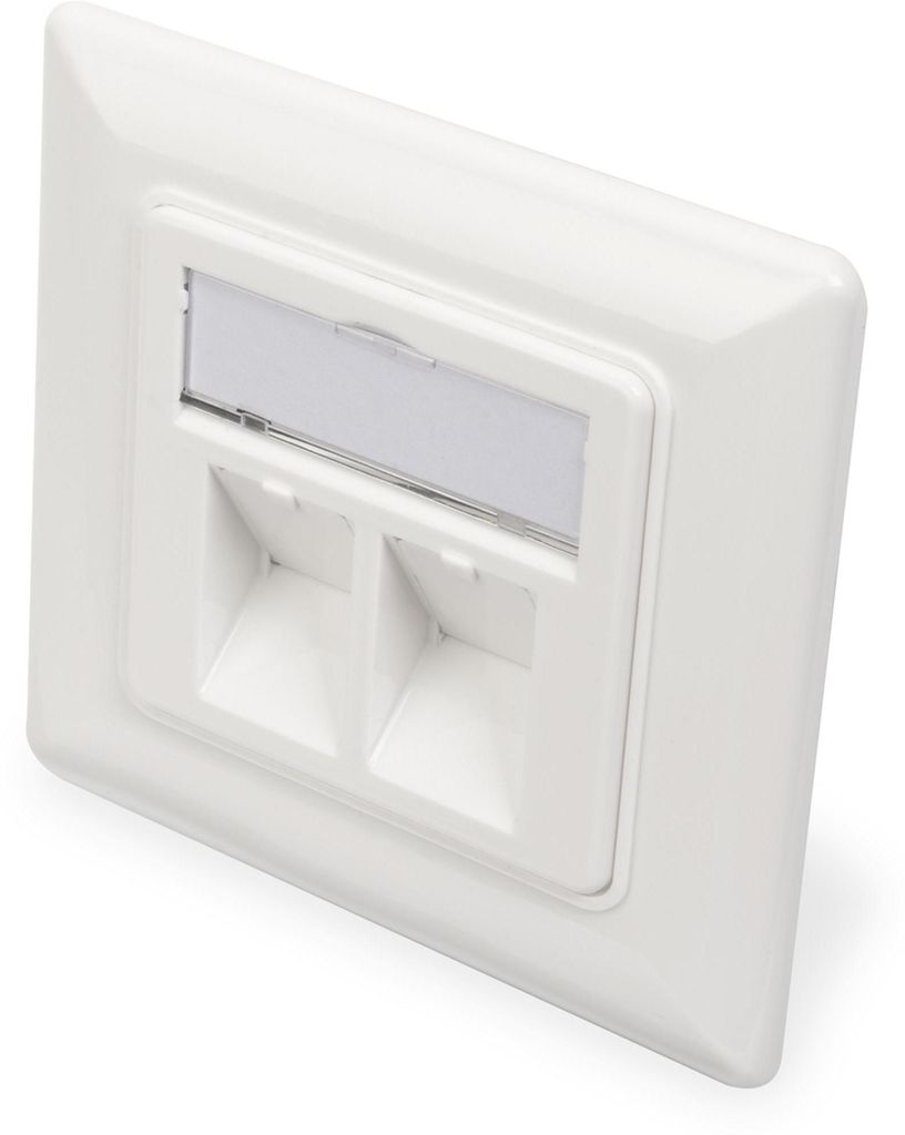 DIGITUS Leerdose für Keystone Module, Rahmen 80x80 mm + Produktbild 