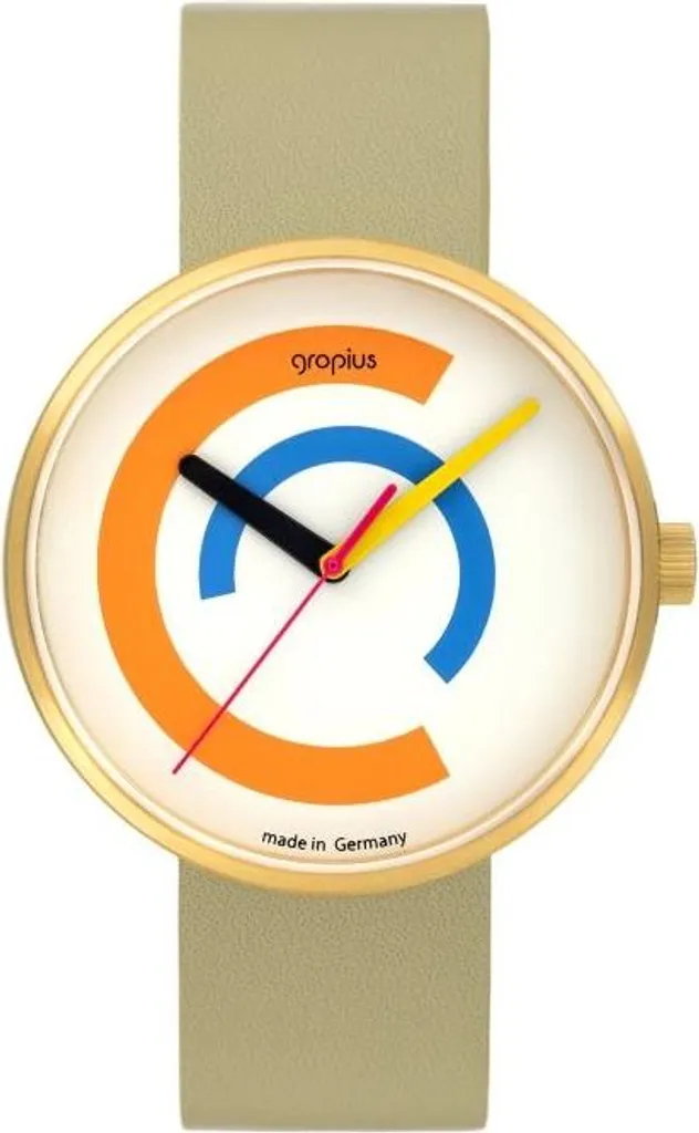 Walter Gropius Montres analogiques adultes - Design Bauhaus pur et chic