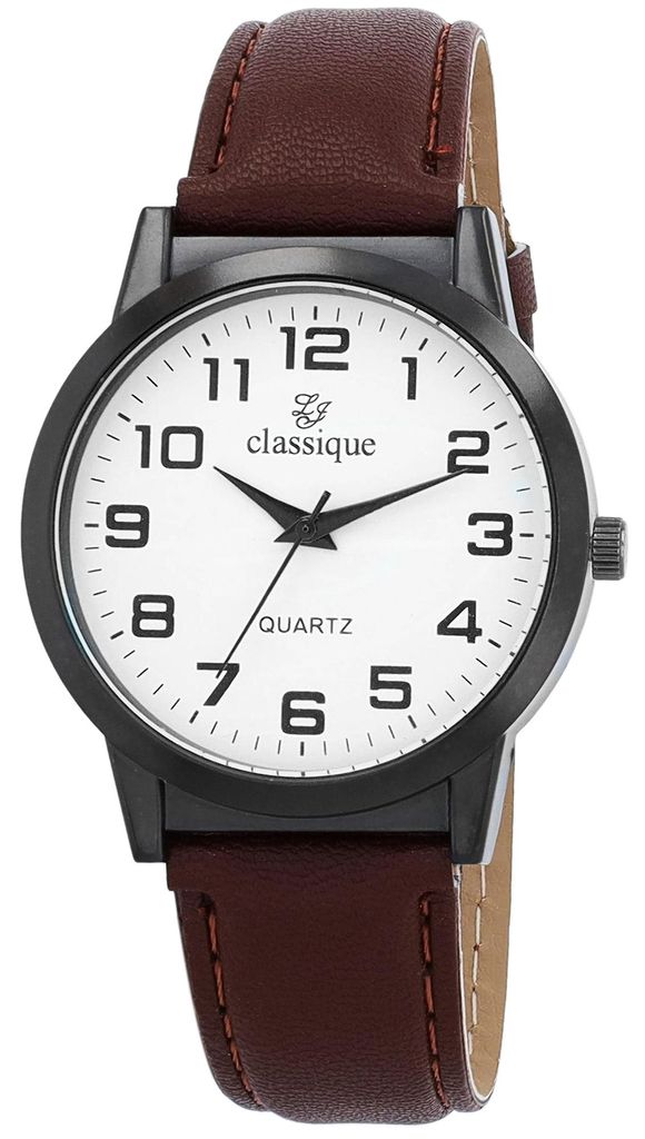 Herrenuhr Kunstleder  Mineralglas Produktbild 