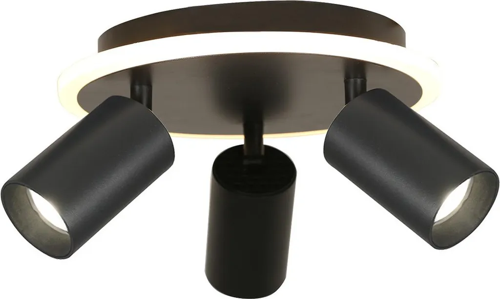 Plafonnier Noir Orientable pour Éclairage Précis et Ambiance Variable LED