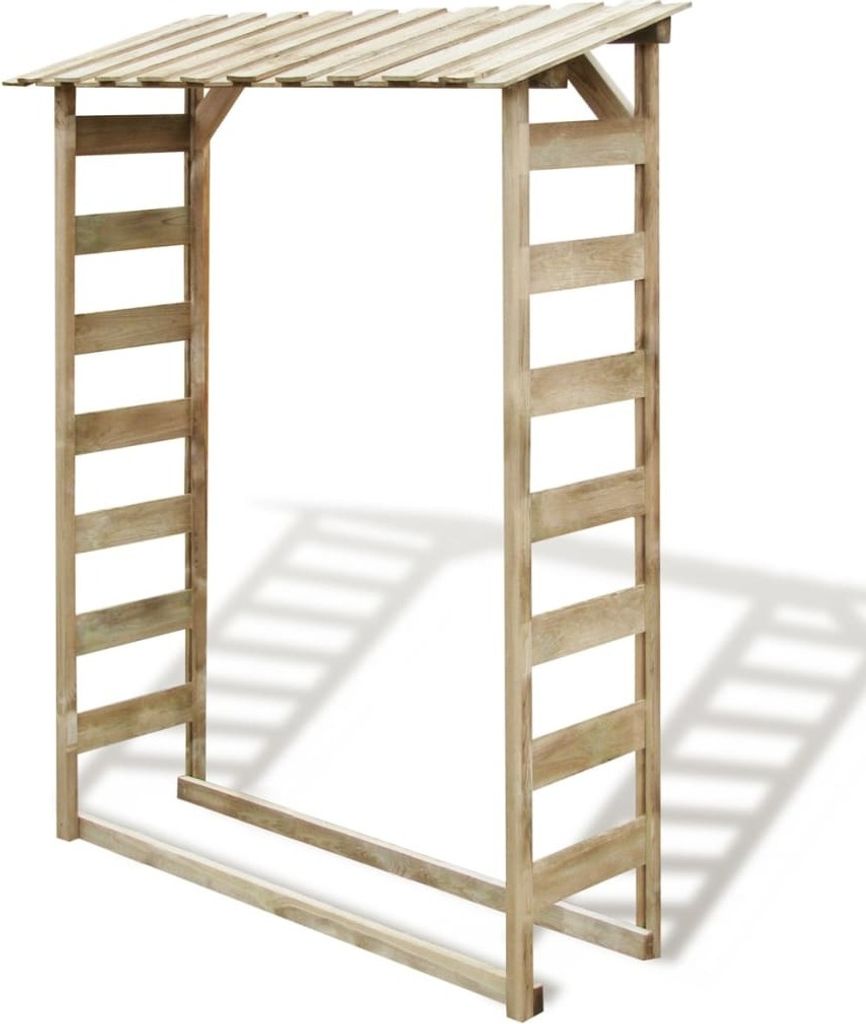 Feuerholz-Lagerschuppen 150×44×176 cm Imprägniertes Kiefernholz