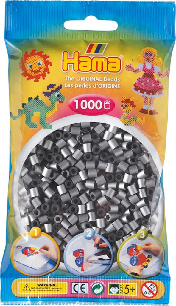 Hama Bügelperlen 207-62 Hama Bügelperlen midi, silber, im Immagine del prodotto 