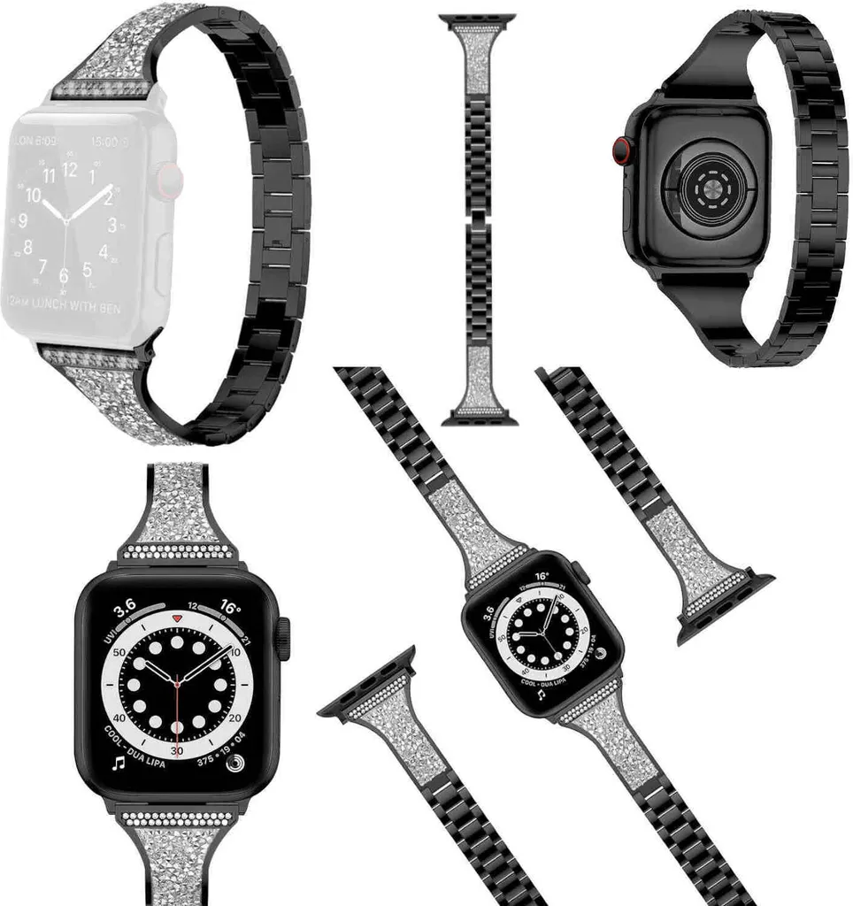 Cinturino Apple Watch Ultra 1 2 49mm Bracciale Diamante Tech-Jewel