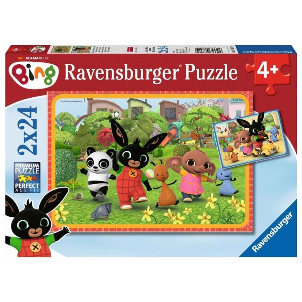 2 x 24 Teile Ravensburger Kinder Puzzle Bing Bing und seine Freunde 07821