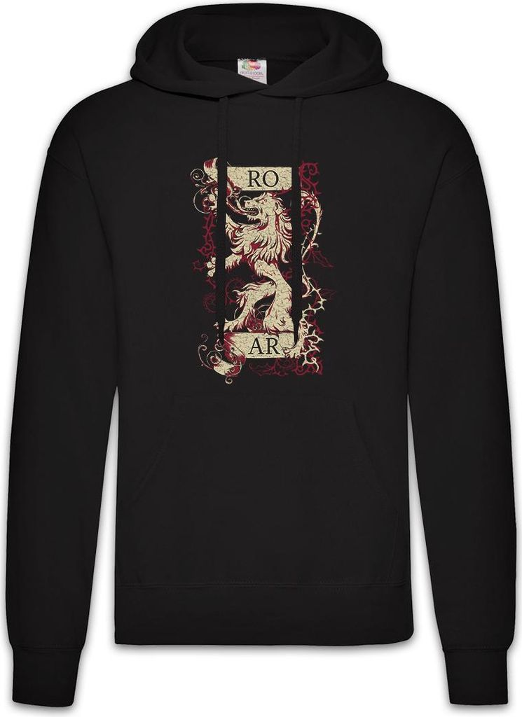 Urban Backwoods Roar Lion, Herren Hoodie, Farbe: Schwarz, Größe: XL