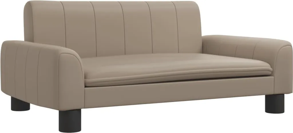 vidaXL Lit pour chien cappuccino brun 70x45x30 cm en simili-cuir chic