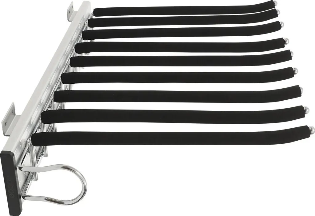 Organisateur de pantalon pour penderie avec rail télescopique robuste