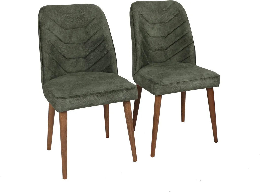 Chaise de bureau Dallas 565NMB Skye Decor en noyer et métal noir