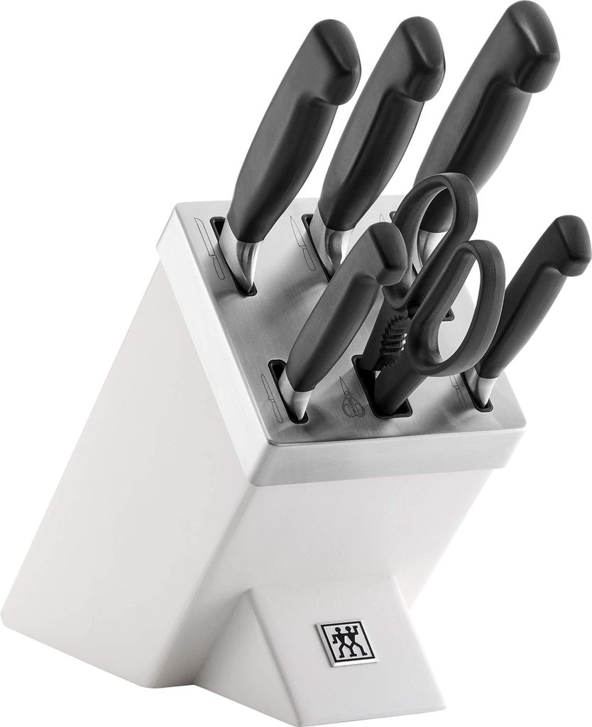 Zwilling Vier Sterne Messerblock 7-tlg. weiß Produktbild 