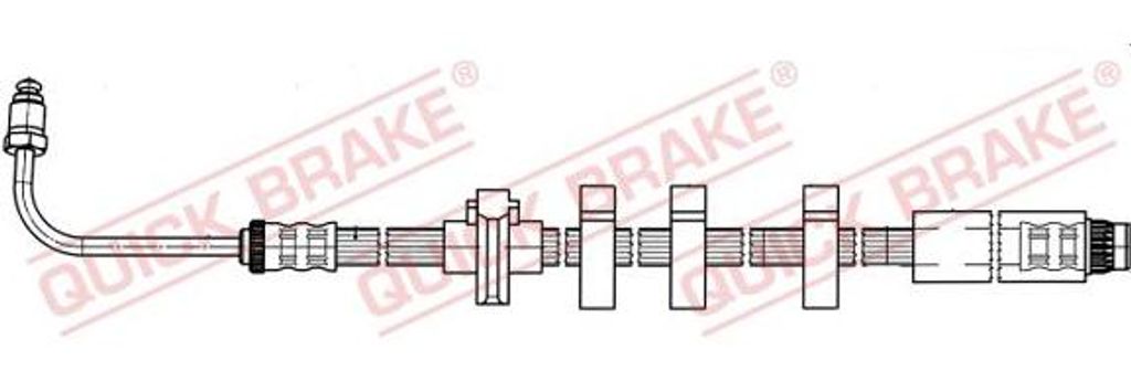 QUICK BRAKE 37.926 Bremsschlauch OE 4806A5 kompatibel mit 406