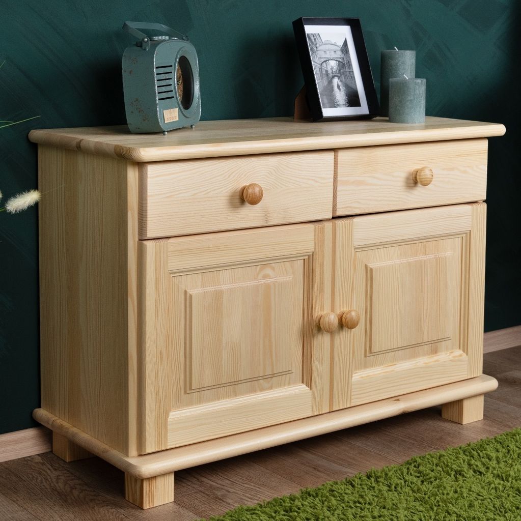 Nachtkästchen Natur 55x80x35 (HxBxT) Kiefer massiv