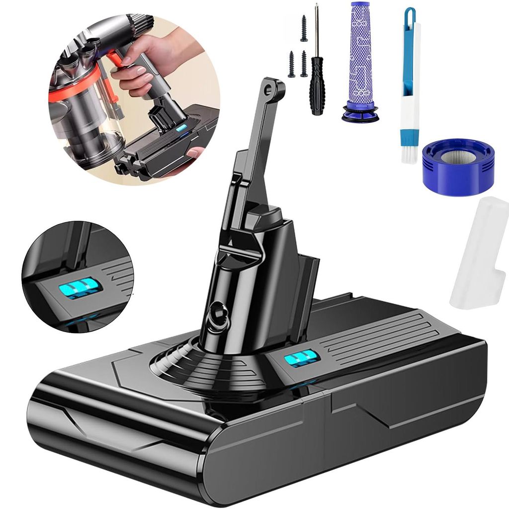 Ersatzakku für Dyson V8 SV10, Akku kompatibel mit Dyson V8 Produktbild 