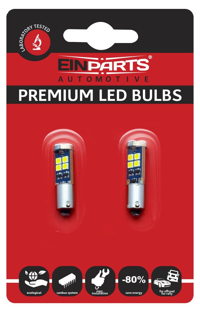 Einparts Automotive Żarówki H6W Bax9S 12Smd 3030 Do Zdjęcie produktu 