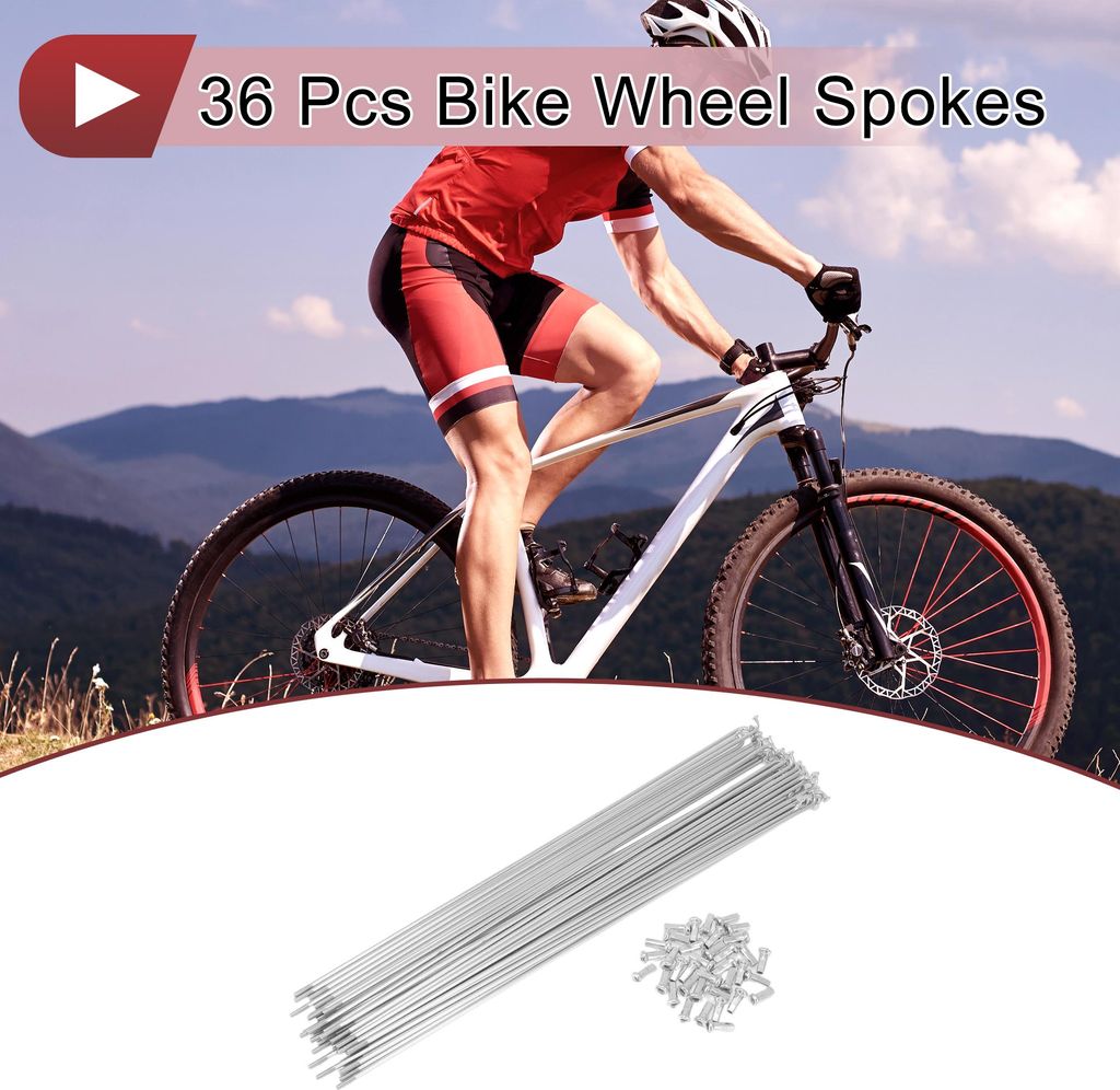 36 Set 12G Fahrradspeichen 285mm Fahrradfelgenspeichen 45 Produktbild 