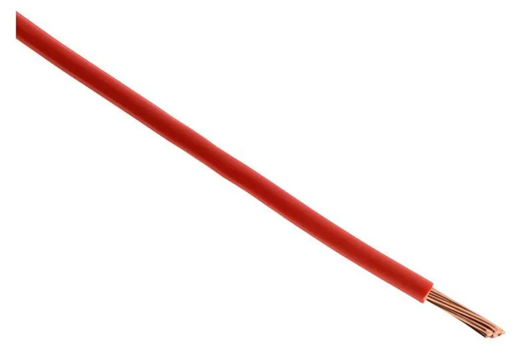 Câble H07V-R 6 mm² rouge Zenitech 10m pour sécuriser vos circuits 32A
