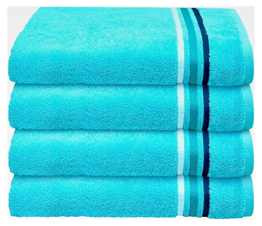 Handtuchset Skyline Color - 4-teilig - 50 x 100 cm - Türkis