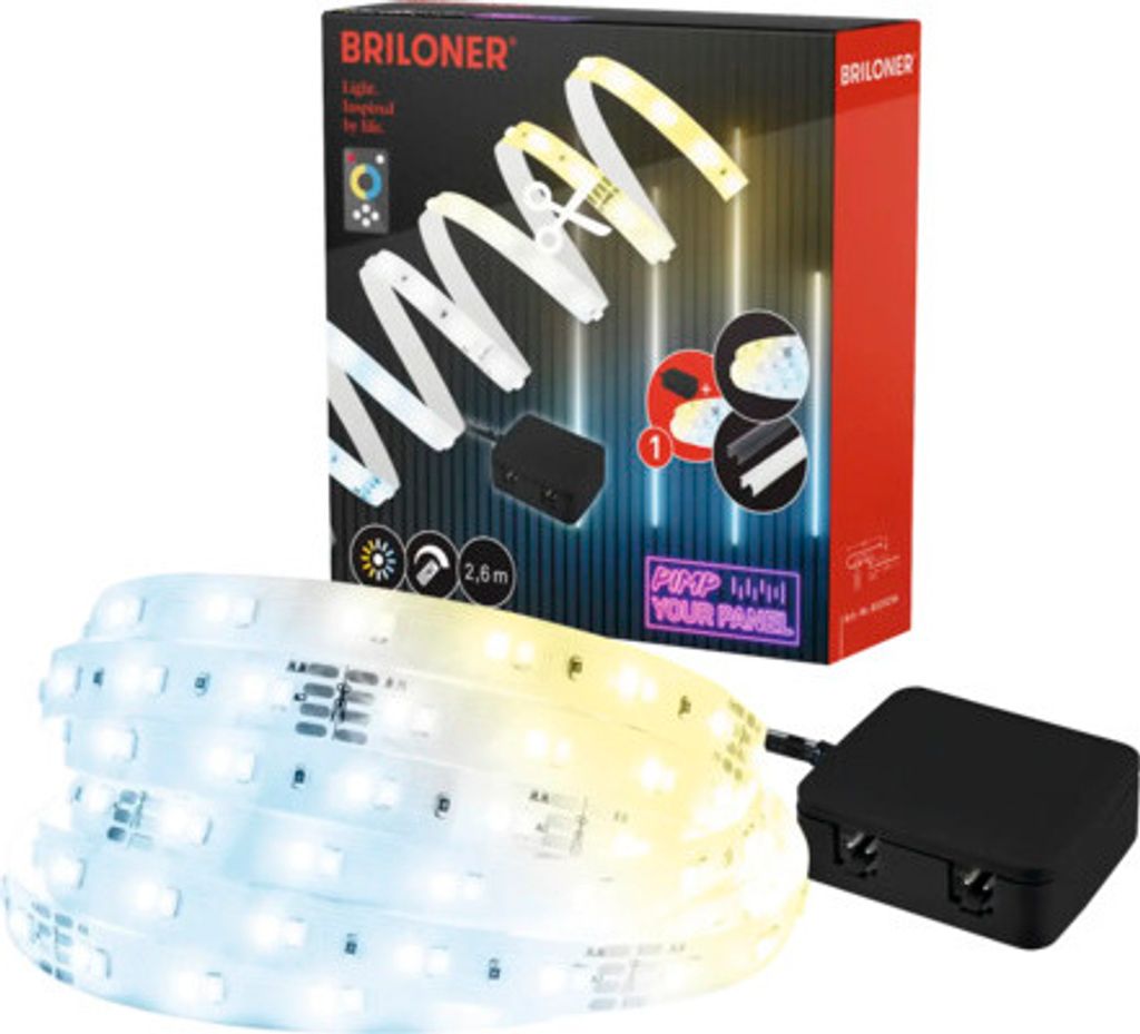 Briloner Pimp your Panel LED Strip, zestaw podstawowy CCT, Zdjęcie produktu 