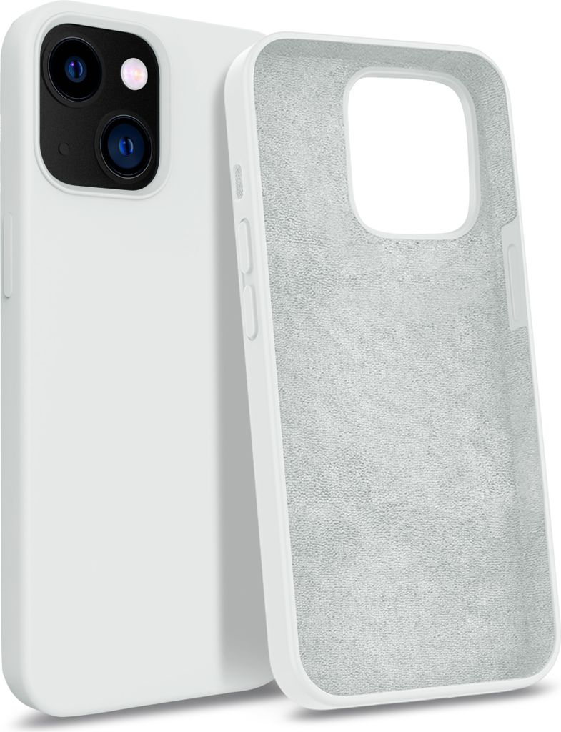 Hülle für Apple iPhone 13 - Cover 3 Lagig (TPU / Hardcase / Mikrofaser) in Weiß