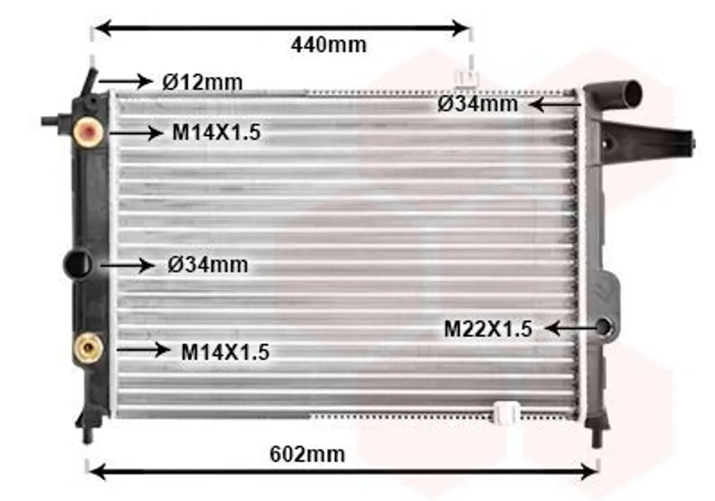 Stop fuite moteur avec le radiateur VAN WEZEL 37002120 pour OPEL Vectra A
