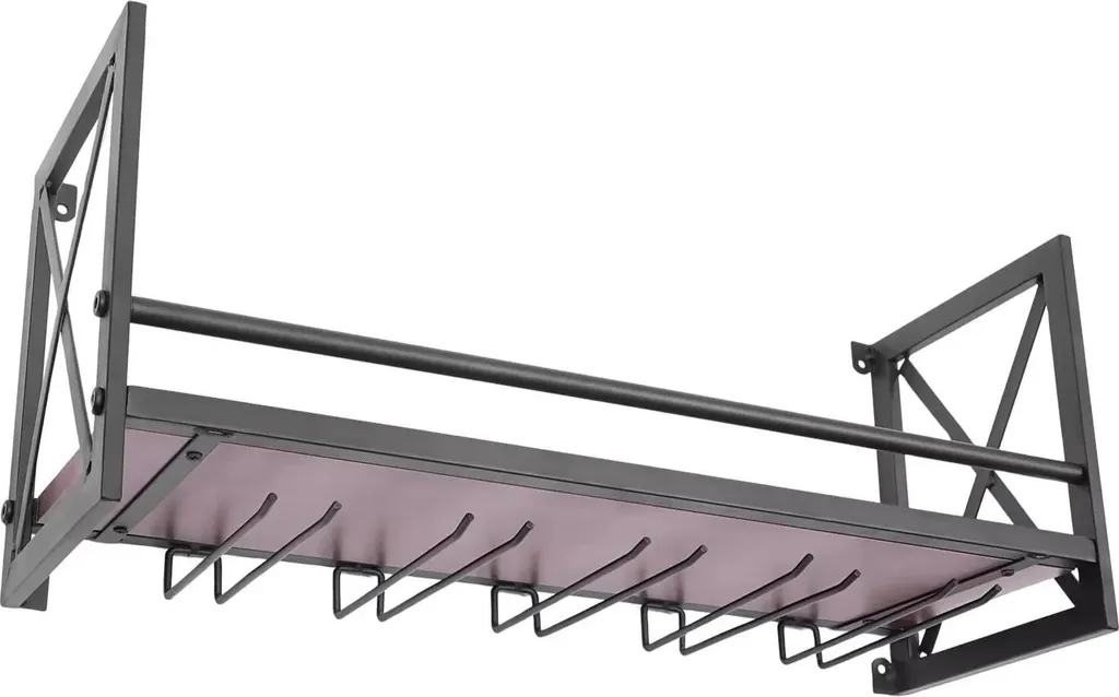 Support à bouteilles de vin en acier - Structure robuste peu encombrante - 5