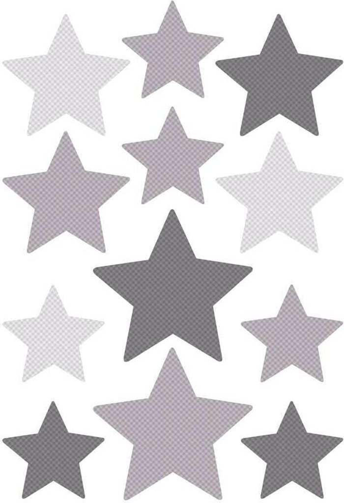 Buokids Wandsticker Sterne grau