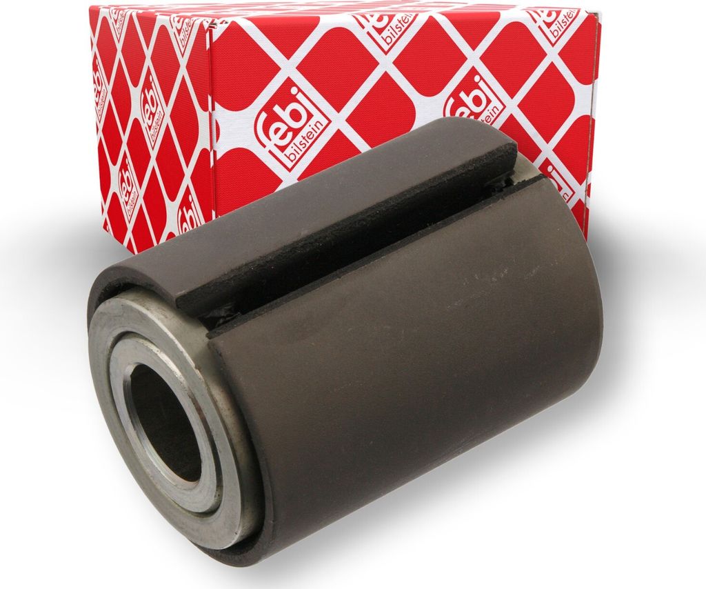 FEBI BILSTEIN Blattfederlager Lagerung 43602 passend für MERCEDES-BENZ MK 86mm Gummi 24mm 62mm 1,04kg