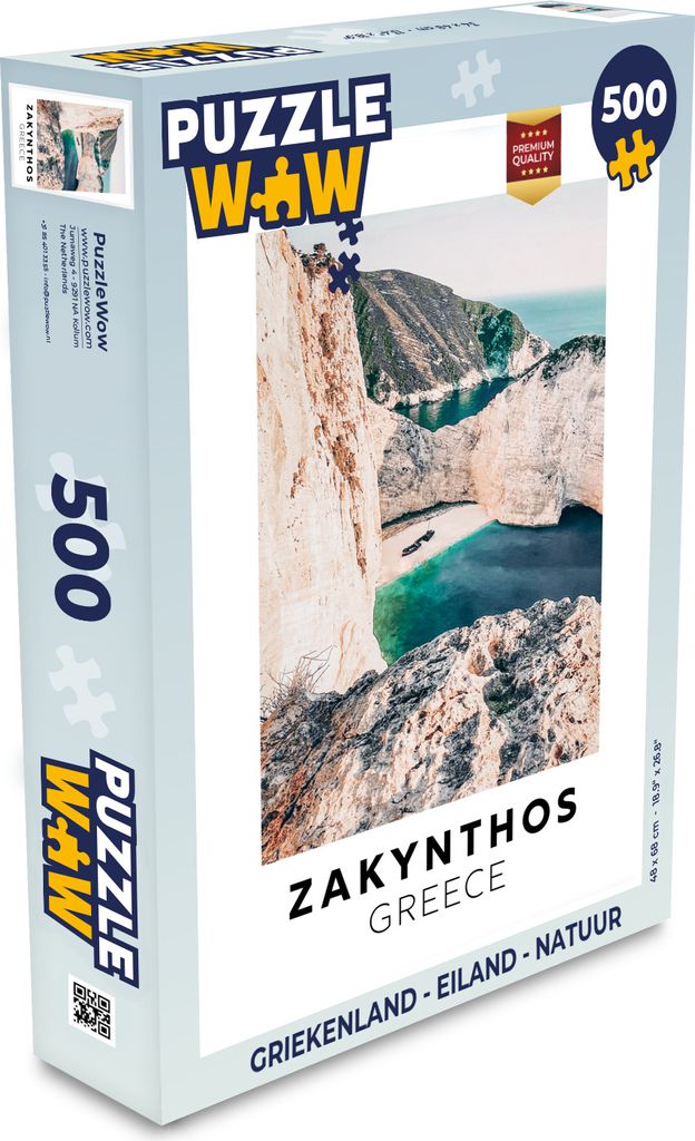 MuchoWow Puzzle 500 Teile Griechenland - Insel - Natur - Denken - Spiel - Toy