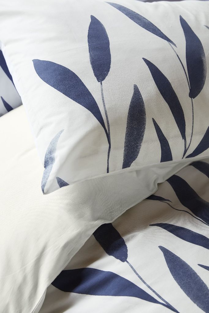 Walra Bettwäsche Bamboo Branches Weiß / Dunkelgrau - Produktbild 