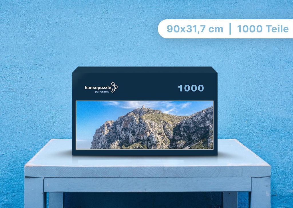 hansepuzzle 99798 - Serra de Tramuntana Puzzle, 1050 Teile, Orte, 60,0 x 46,0cm mit hochwertiger Aufbewahrung, Kartonbox & Beutel